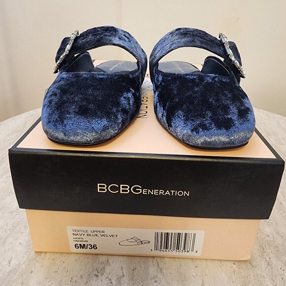 BCBGeneration Womens Hope Squ Naval Blue Velvet from Macy’s - c019 - Picture 8 of 9